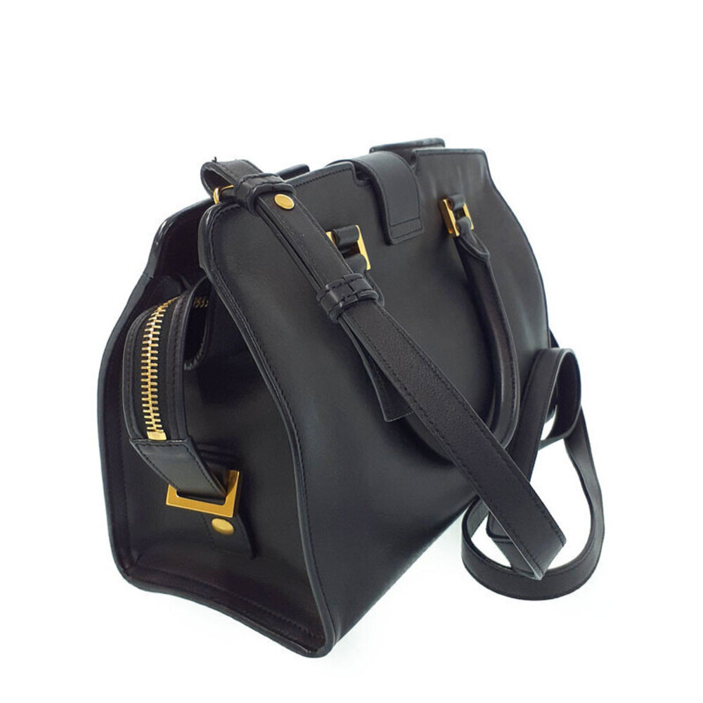 SAINT LAURENT PARIS Monogram Cabas 2way Leather HandBag - Picture 2 of 9